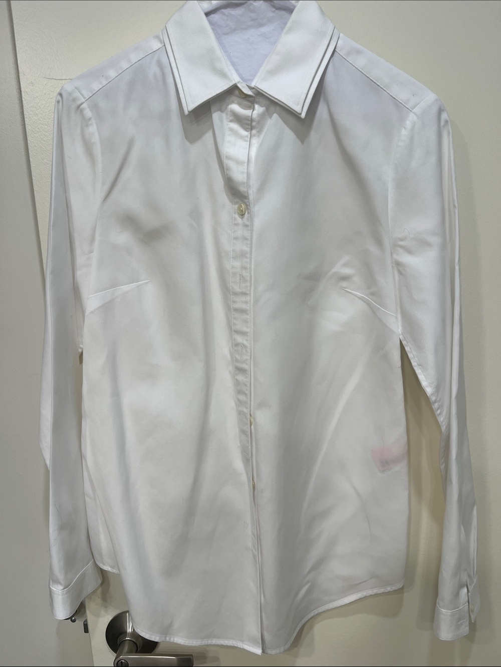 Classic White Women's Button-Up Blouse